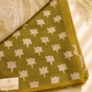 Olive Lotus Whisper – Chanderi Appliqué Saree