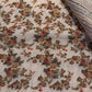 Linen Tissue Saree With Floral Embroidery & Vintage Print