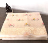 ✨ Ivory Kota Saree with Pastel Floral Embroidery