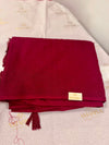 Maroon Kota saree with embroidery work
