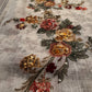 Linen Tissue Saree With Floral Embroidery & Vintage Print