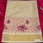 Radiant Tissue Kerala Cotton Saree with Bold Floral Touch