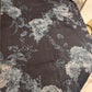 Floral saree in a deep midnight navy hue.