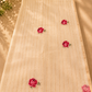 Champagne Blossom-Pure Chanderi saree