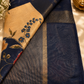 Midnight Bloom – Fancy Chanderi Saree
