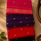 Pure Maheshwari Checked Saree