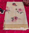 Elegant Tissue Cotton Kerala Saree with Floral Print