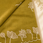 Olive Lotus Whisper – Chanderi Appliqué Saree