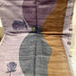 Rust & Lilac Chanderi Cotton Kantha Work Saree