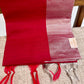 Red Pure Raw Silk Saree