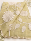 Celeste Bloom – Semi Organza Appliqué Saree