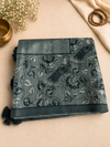 Teal shade Fancy Tussar Saree