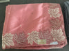🍁 Semi Satin Saree with Embroidered Leaf Border