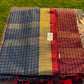Linen Checkered Saree | Amarisa Designer Wear