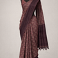 Fancy cotton saree with kantha work on border