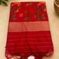 Red Jamdani Cotton saree