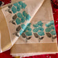 Elegant Tissue Kerala Cotton Saree with floral prints