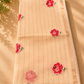 Champagne Blossom-Pure Chanderi saree