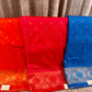 Soft Silk Blend Saree with Zari Butta & Rich Woven Pallu