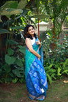 Azure Ikat Grace – Semi Tussar Saree