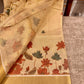 Kerala Tissue Cotton Saree with Lotus Motif