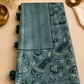 Teal shade Fancy Tussar Saree