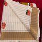 Traditional Kerala Cotton Saree with Lotus Motif & Golden Kasavu Border