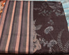 Floral saree in a deep midnight navy hue.