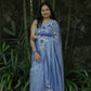 3D Floral Fancy Tissue   Saree