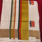 Traditional Kerala Cotton Saree with Lotus Motif & Golden Kasavu Border