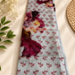 Blue Irish pure organza