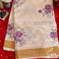 Elegant Cotton Kerala Saree with Floral Print