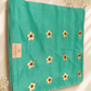 Aqua Petals – Kora Silk Saree
