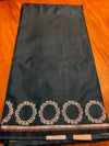 Elegant Bottle Green Mashru Silk with Silver Zari Work