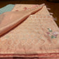 Kota Saree with White Thread Checks & Floral Embroidery