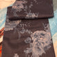 Floral saree in a deep midnight navy hue.