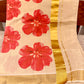 Kasavu Tissue Saree – Chembarathi Bloom