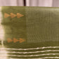 Olive Green Fancy Cotton Saree with Subtle Shibori and Golden Accents