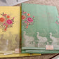 Kotta Saree in Pista Green/Lemon Yellow with Floral Embroidery
