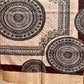 Off-White Semi Tussar Saree with Mandala Art & Coffee Brown Blouse