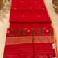 Red Jamdani Cotton saree