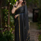 Pure Mysore Silk Saree with Thin Zari Border