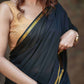 Pure Mysore Silk Saree with Thin Zari Border