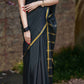 Pure Mysore Silk Saree with Thin Zari Border