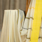 Pure Khadhi Cotton Saree in Yellow White Combo