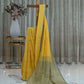 Pure Linen Cotton Saree with Khadi Weaving in 2 Shades - Yellow