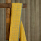 Pure Linen Cotton Saree with Khadi Weaving in 2 Shades - Yellow