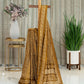 Synthetic Tussar Saree in Sepia Shade with Matka Work