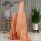 Pure Khadi Silk Saree in Vibrant Orange with Jacquard Work