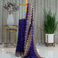 Purple Tissue Cotton Saree